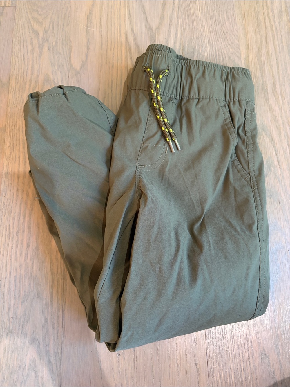 Weatherproof Men's Olive Green Drawstring Joggers